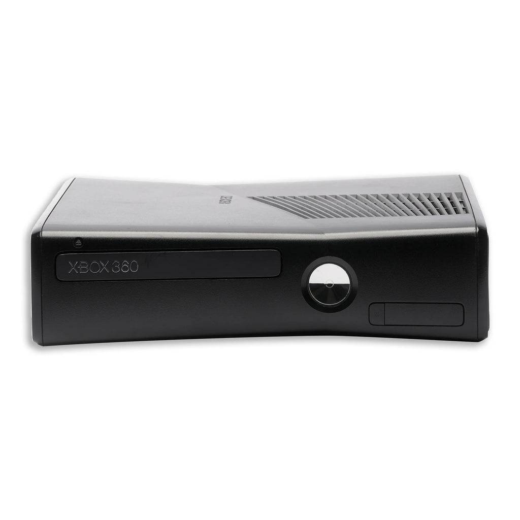Black Xbox 360 S 4GB Game Console with 2 Controllers E85308
