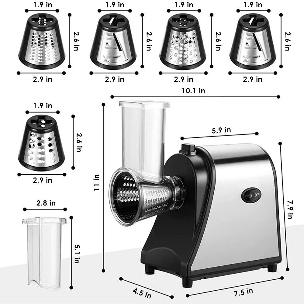 Electric Cheese Grater, Electric Slicer Shredder, Chopper E98786