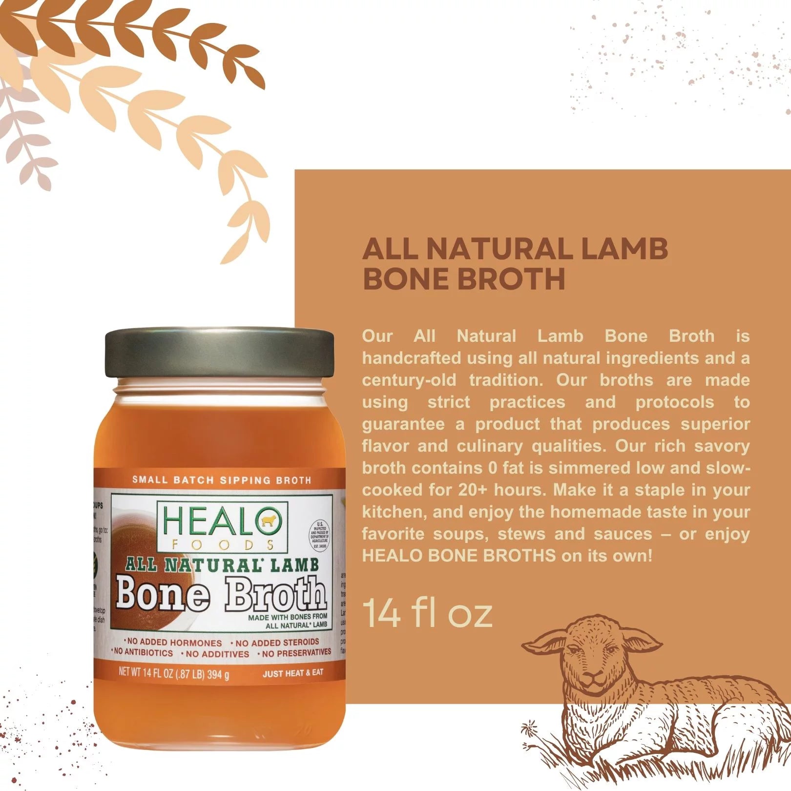All Natural Lamb Bone Broth 6-Pack J483497