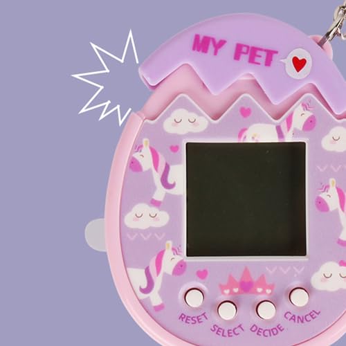 Purple Virtual Electronic Pet Keychain Game Machine X239