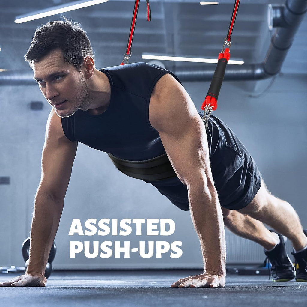660LBS Heavy Duty Pull-up Assist Band Set with Fabric Rest C478630