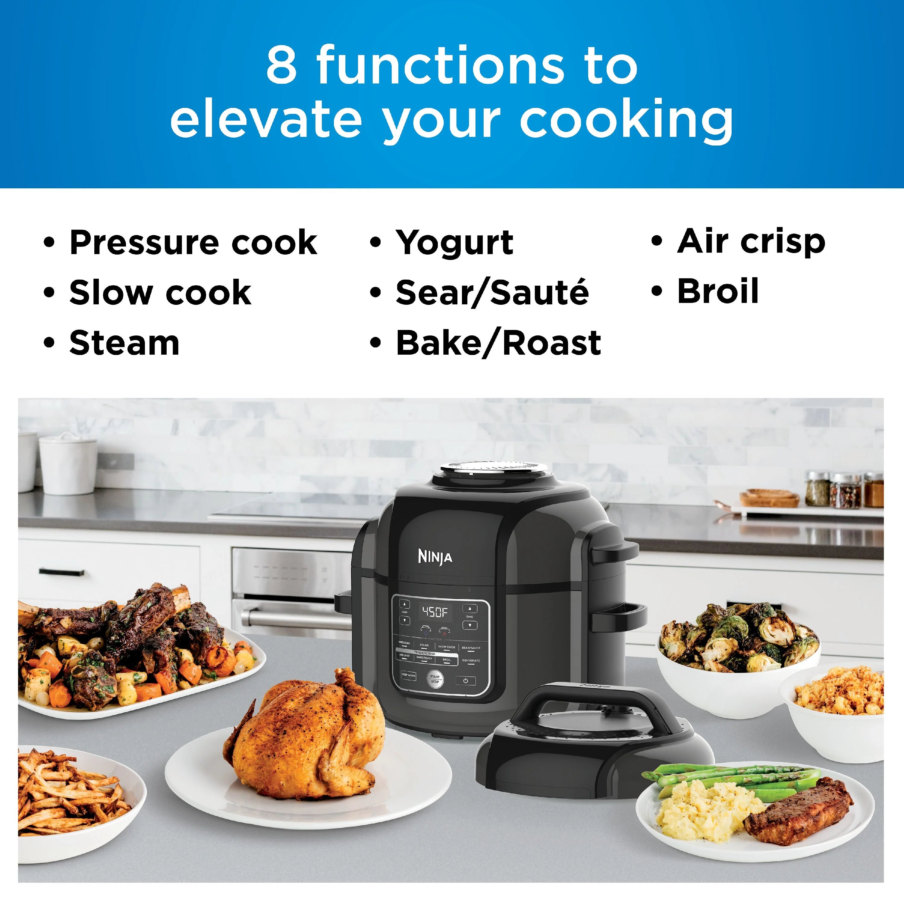 8-in-1 6.5-Quart Pressure Cooker X877