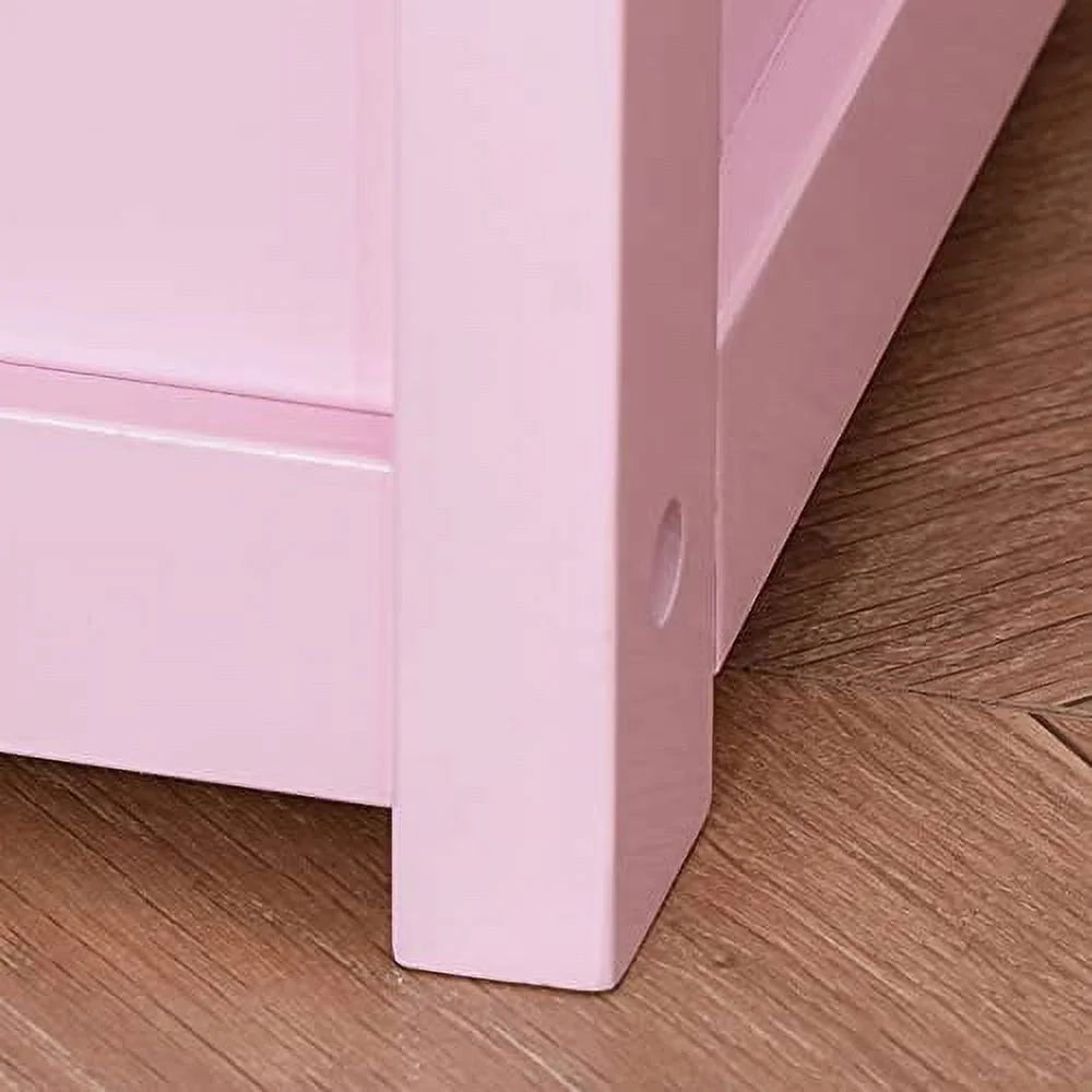 Wooden Toy Organizer Chest Storage Box With Seat Bench Cabinet Cube With Safety Pneumatic Rod N1658