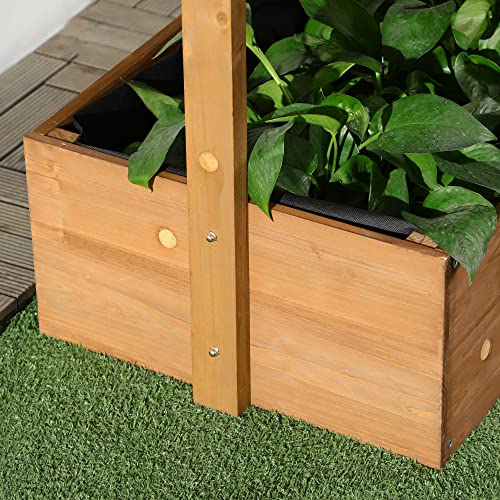 Gray Wooden 4 Tier Planter Box O4780
