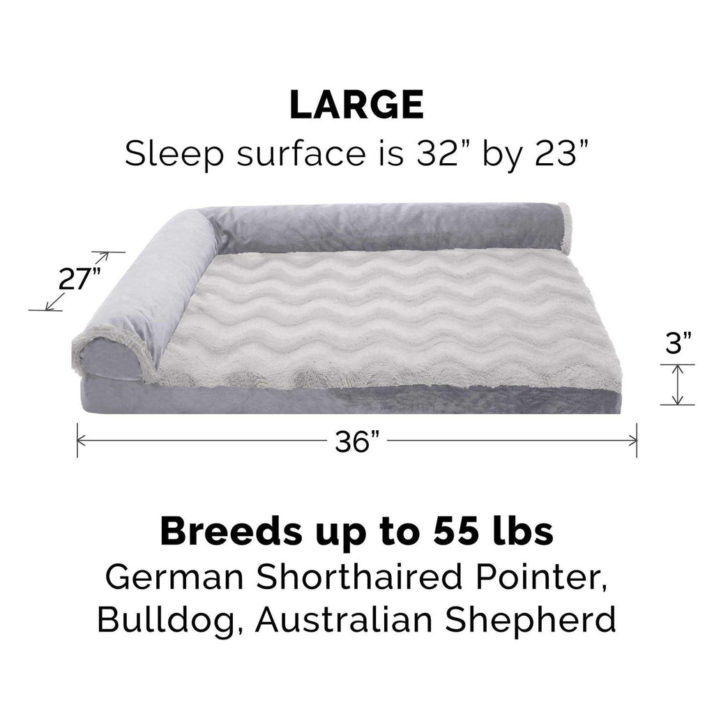 Velvet Chaise Lounge Dog Bed N910891