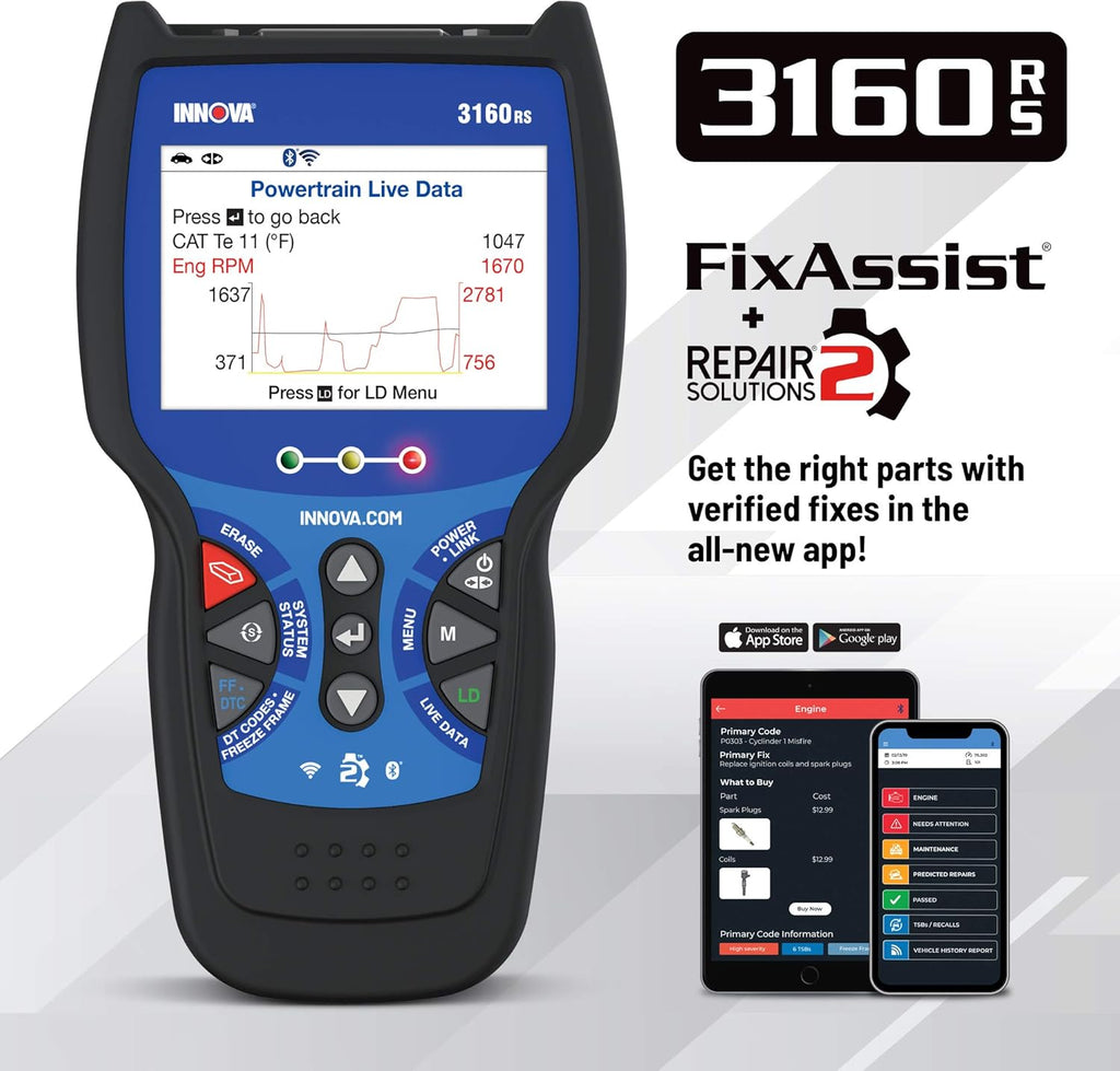 OBD2 Scanner Car Code Reader with Live Data W7305