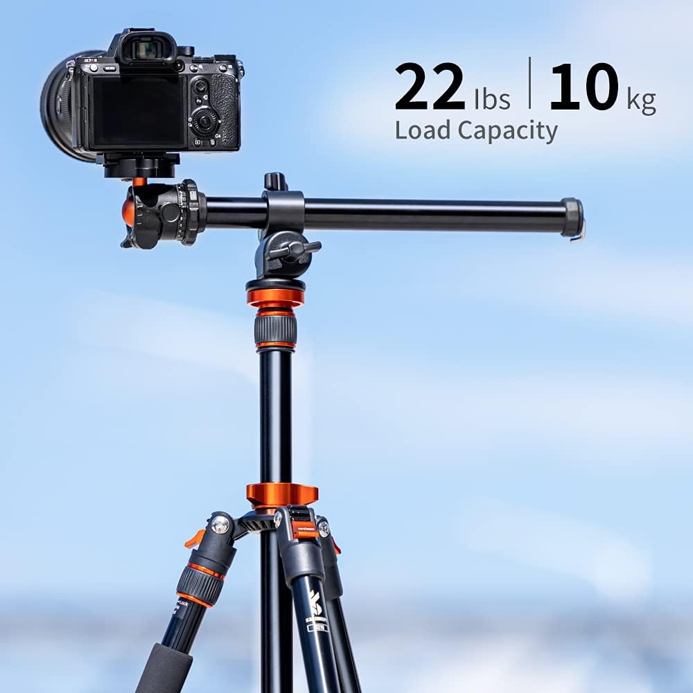 78 inch DSLR Camera Tripod with Magnesium Alloy Center Column J737444