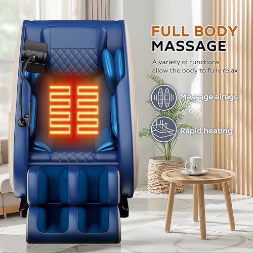 Black Zero Gravity Massage Chair Recliner with Heating K1130