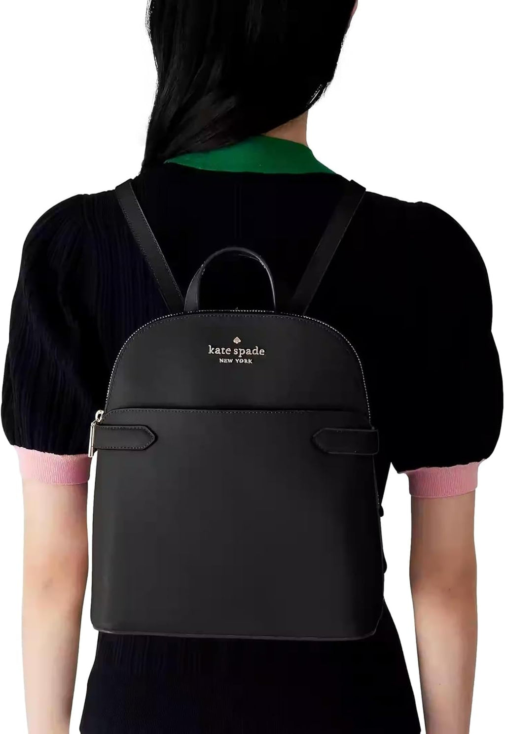 Black Saffiano Leather Medium Backpack E897571
