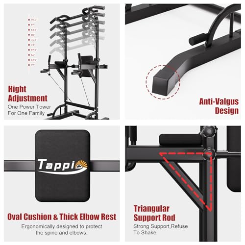 Adjustable Height Pull Up Bar Dip Station V661235
