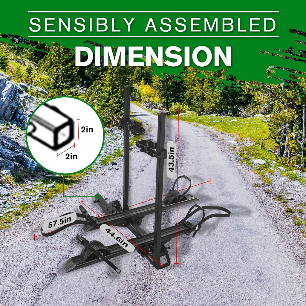 E-Bike Rack Hitch Mount Platform Style, fits E-Bike with Up to 5-inch Fat Tire, 200 lbs Capacity P3078