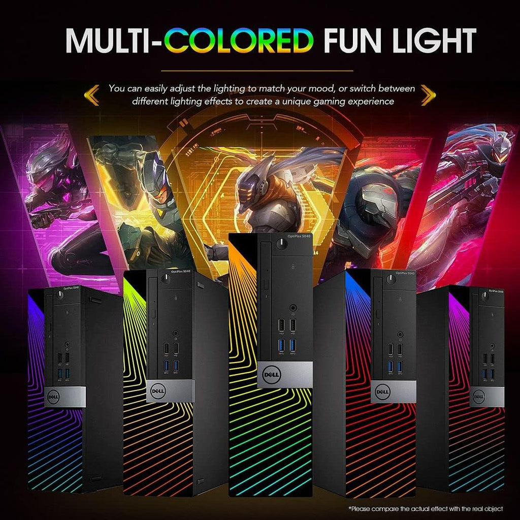 Dell Gaming PC Desktop with 24 Inch Monitor, GT 1030 2GB, Intel Core i7-6700, 16GB Ram 512GB SSD, Windows 10 Pro, RGB Keyboard Mouse (Renewed) K66895