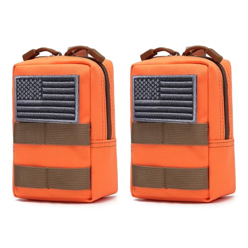 2 Pack Tactical Compact Water-Resistant Molle Pouches T134