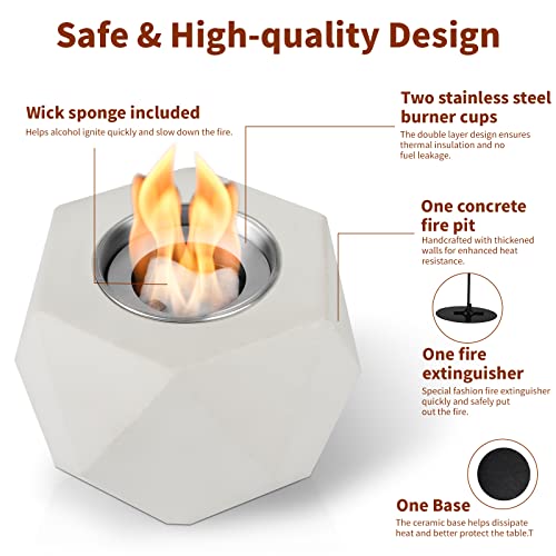 Concrete Tabletop Fire Pit Bowl M6026