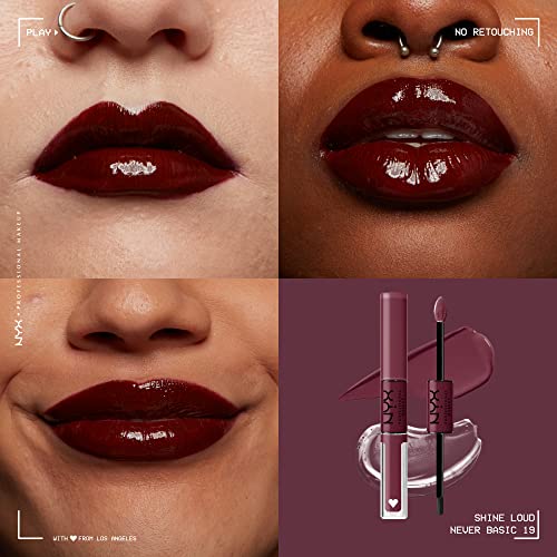 Long-Lasting Liquid Lipstick with Clear Lip Gloss - Rebel In Red (Warm Red) I335