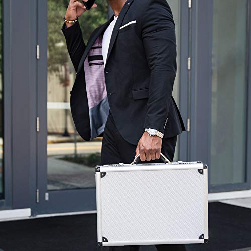 Aluminum Attache Case Padded Laptop Briefcase Combo Lock Hard Sided T6229