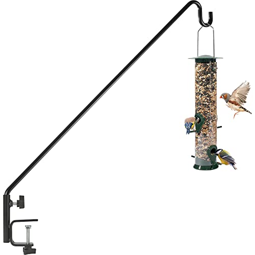 37 Inch Bird Feeder Pole with Non-Slip Clamp D45456