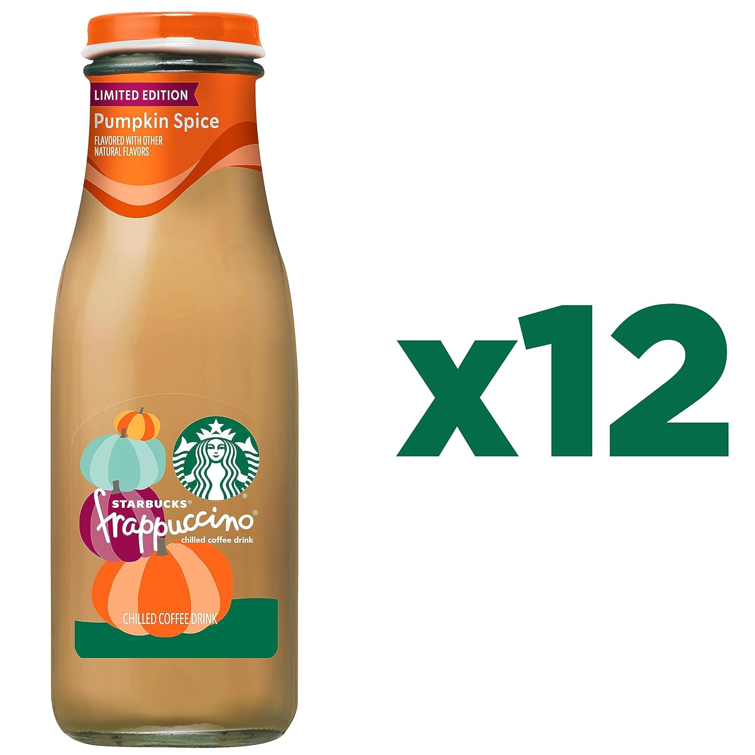 Pumpkin Spice Coffee Drink, 13.7 fl oz Bottles (12 Pack) C715