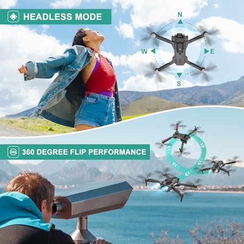 Mini Drone with 2 Batteries and Carrying Case A59425