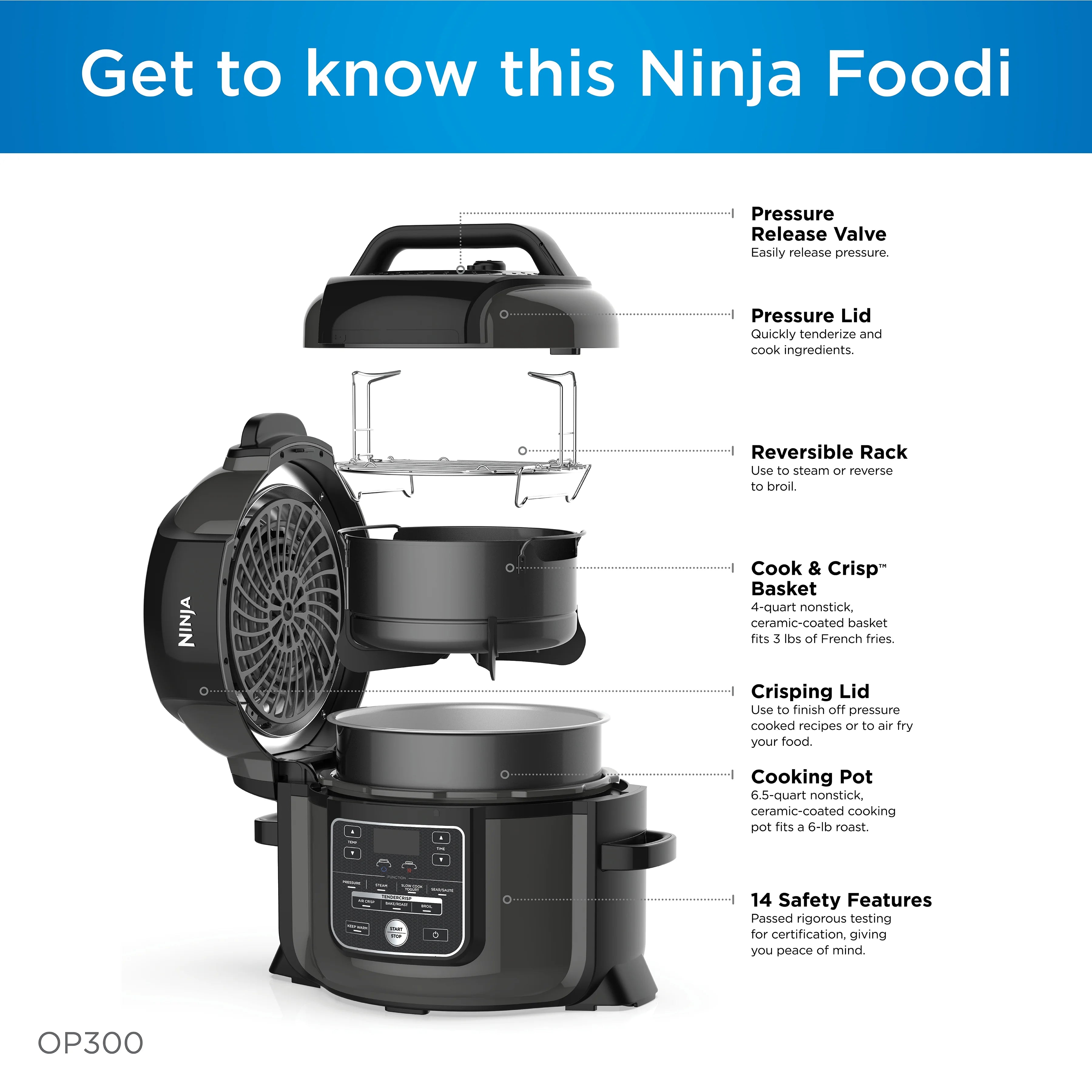 8-in-1 6.5-Quart Pressure Cooker X877
