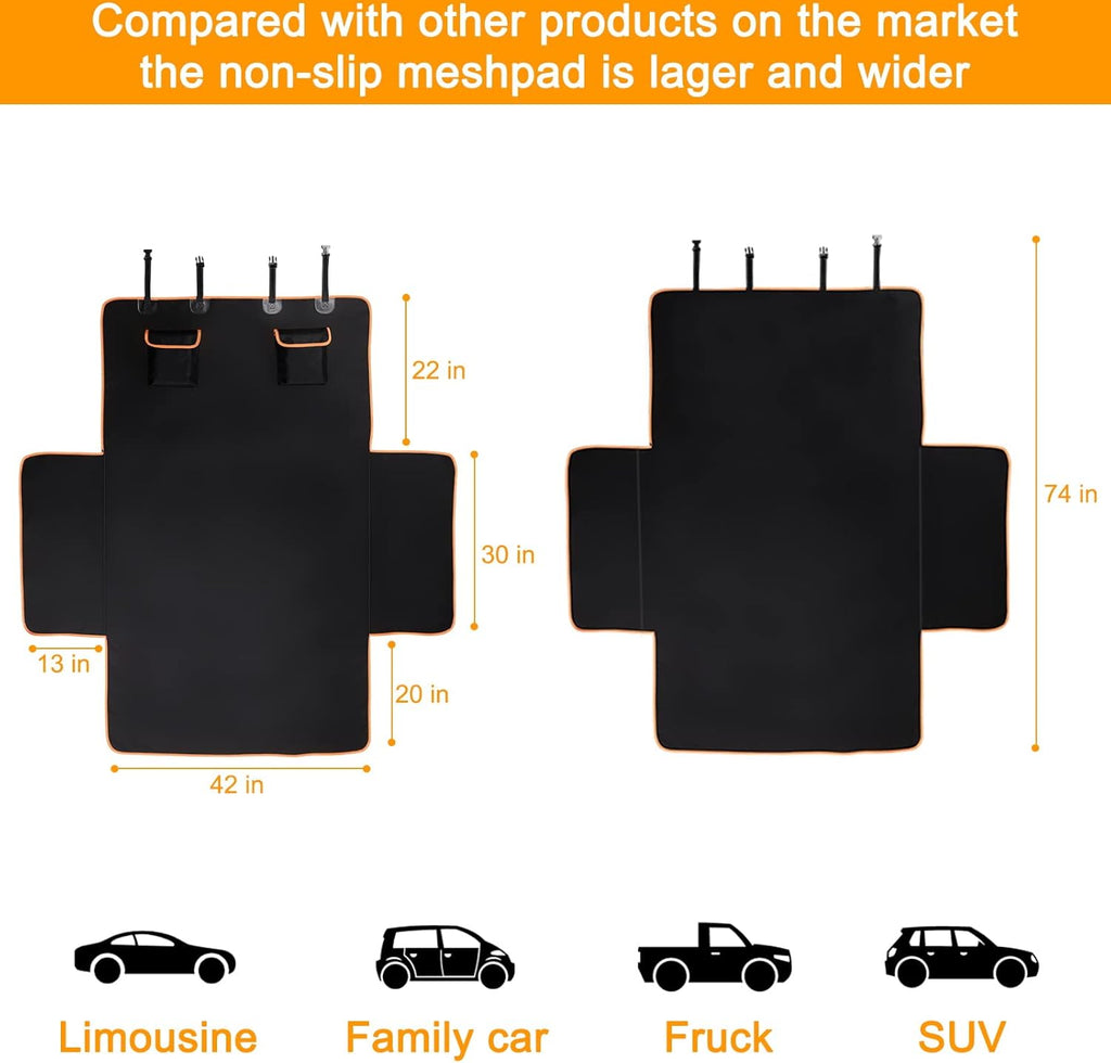 Yellow Washable Waterproof Pet Cargo Cover Liner D935711