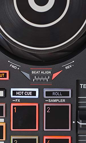 DJ controller with USB, 2 tracks, 8 pads, sound card F14788