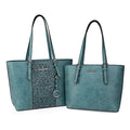 Large Embossed Tote Bag and Handbags Set 2Pcs O5061