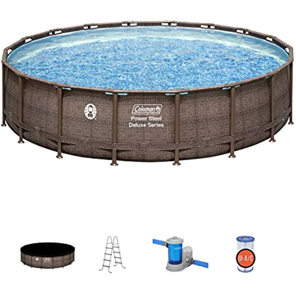18' x 48" Round Metal Frame Above Ground Pool Set H331108