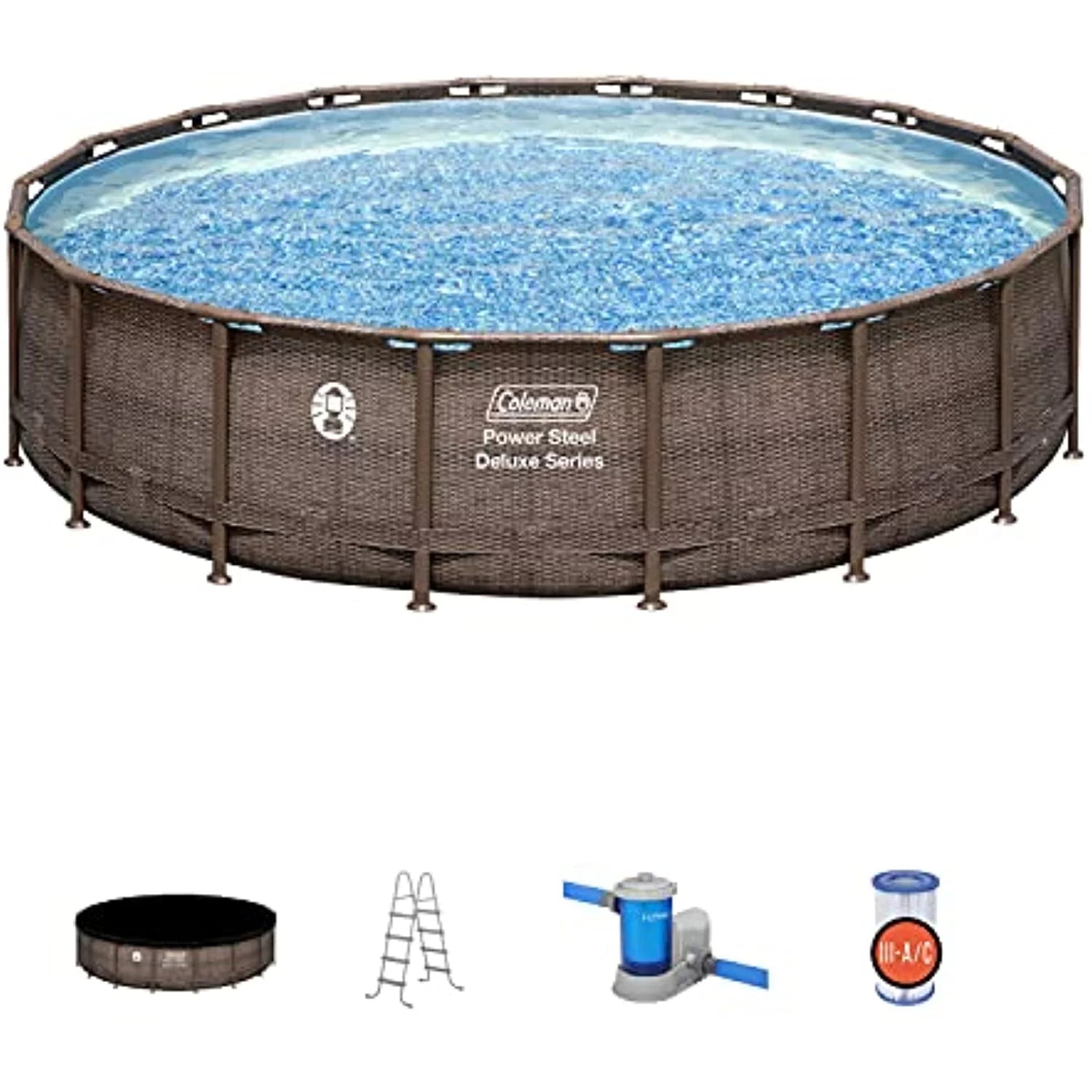 18' x 48" Round Metal Frame Above Ground Pool Set H331108