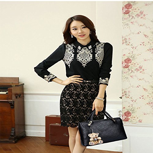 4 Pcs Top Handle Satchel Hobo Handbag Set V583098