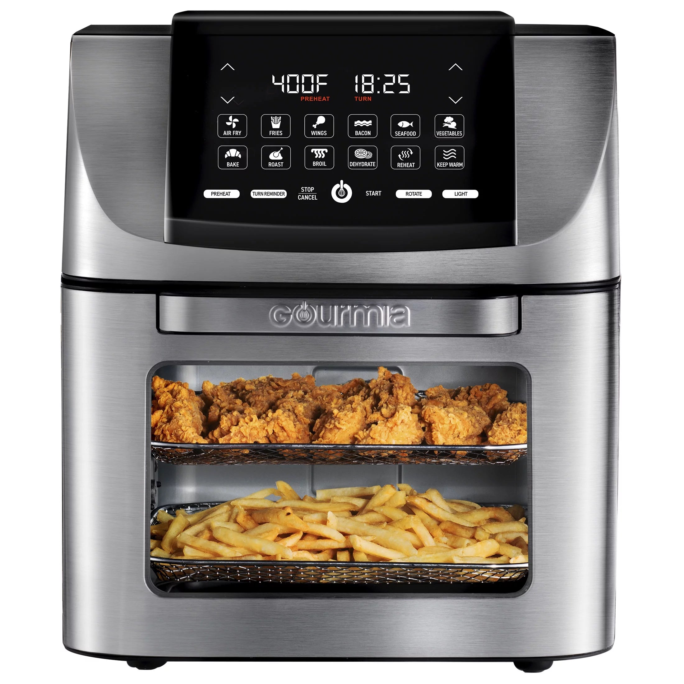 14 QT Air Fryer with Rotisserie and Dehydrator N524231