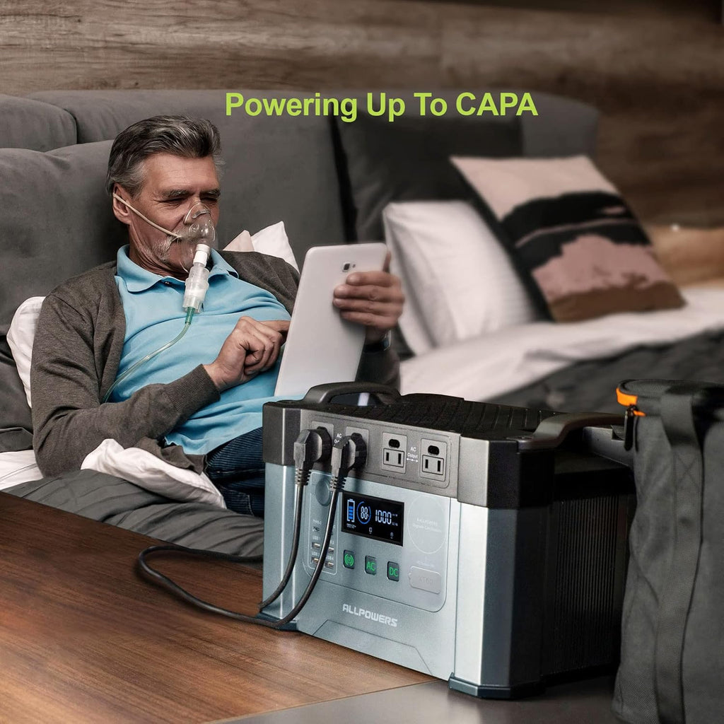 2000W Portable Power Station 1500Wh MPPT Solar Generator with 4 AC Outlets S276