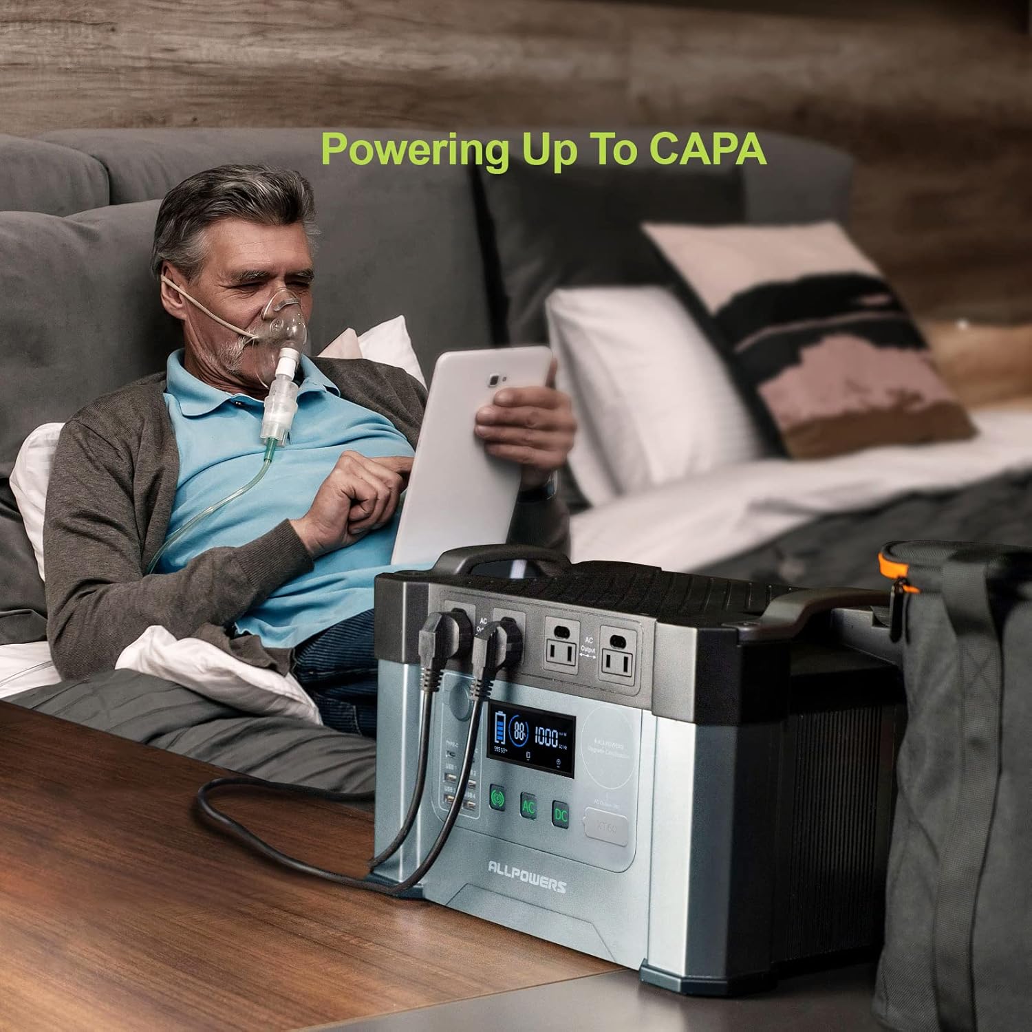 2000W Portable Power Station 1500Wh MPPT Solar Generator with 4 AC Outlets S276