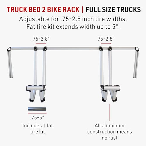 All-Aluminum Truck Bed 2 Bike Rack N6354