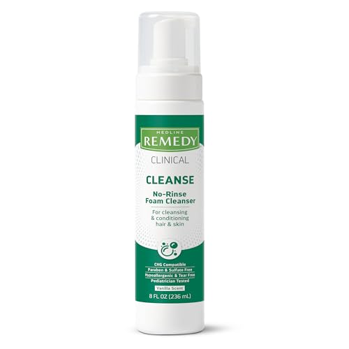 Vanilla Scent No-Rinse Foam Cleanser, 8 fl oz S2353