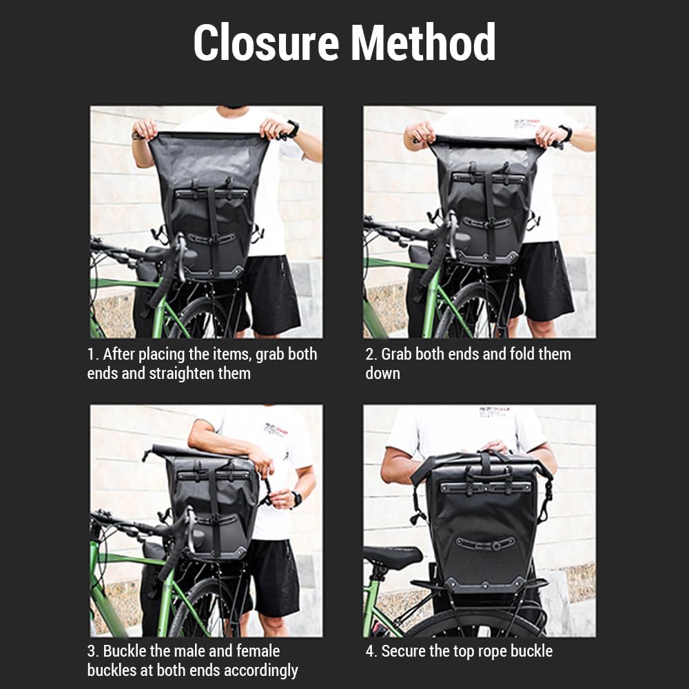 32L Waterproof Bike Pannier Bag D470