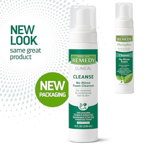 Vanilla Scent No-Rinse Foam Cleanser, 8 fl oz S2353