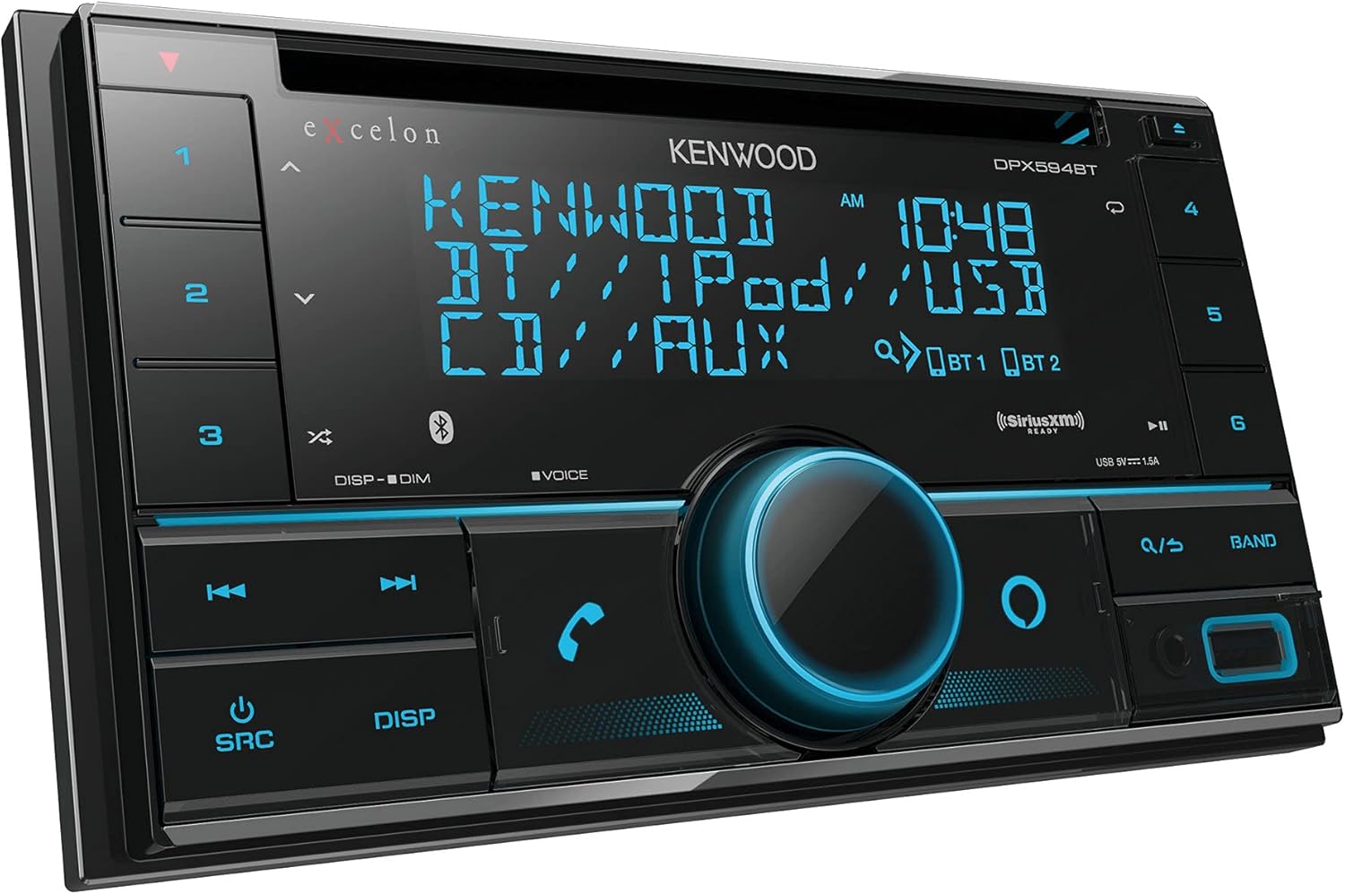 Double DIN Bluetooth Car Stereo CD Receiver with Satellite Radio Tuner Kit X502