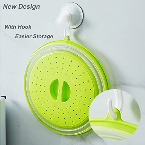 Collapsible Microwave Lid, 10.5 inches Plate Cover with Hook Hole, BPA Free S283554