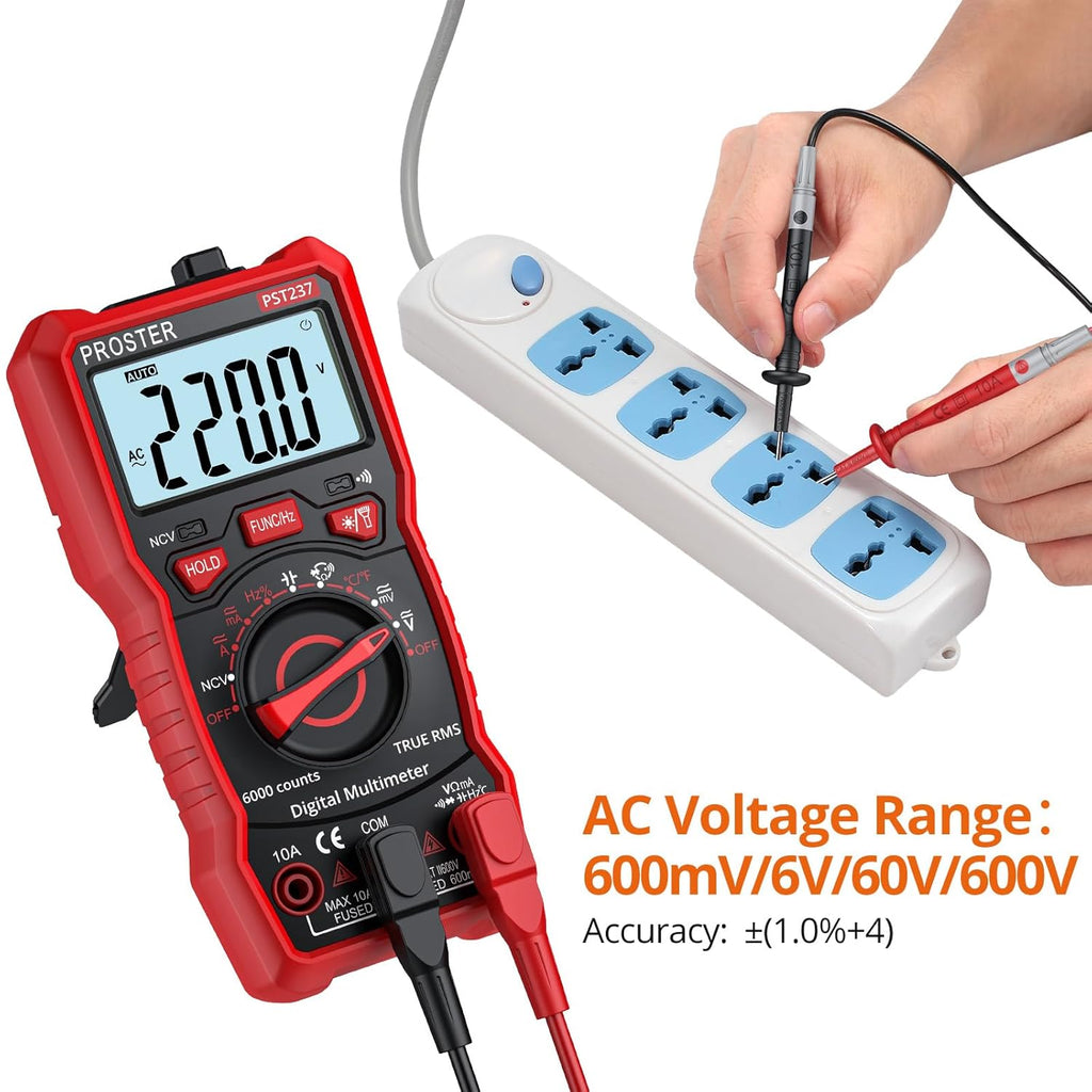 6000 Counts TRMS Auto Range Digital Multimeter T382620