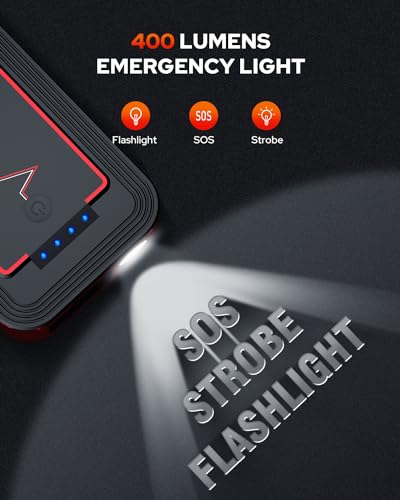3000A Portable 12V Jump Starter with Power Bank O752