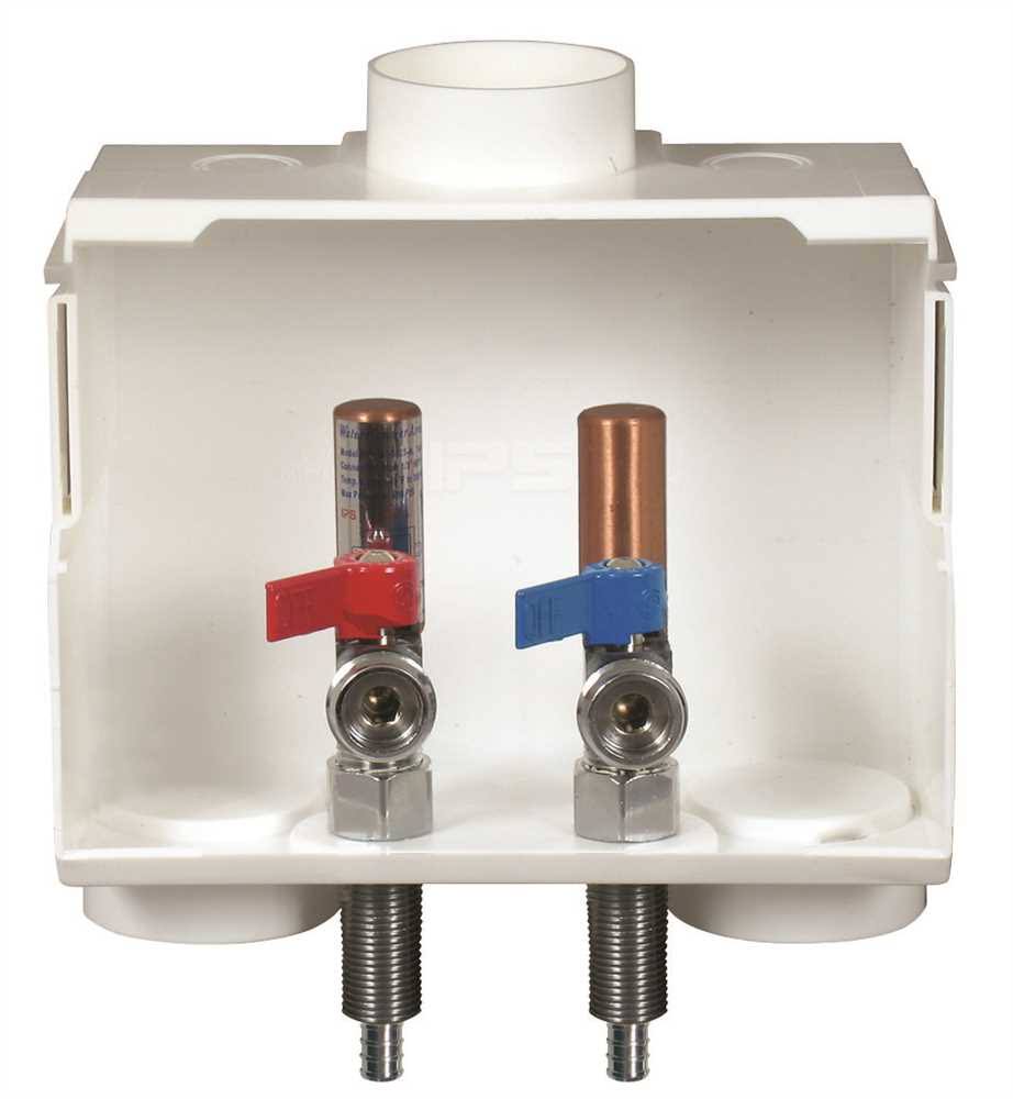 PEX Washer Box with Hammer Arrestor I34798
