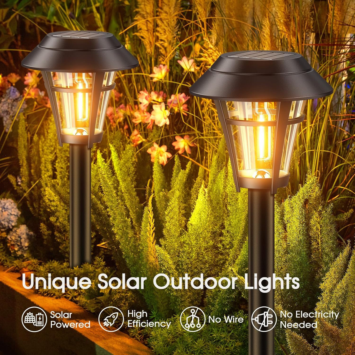 10 Pack Solar Pathway Lights U499