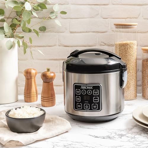 4-Cup Rice Cooker with Stainless Steel Exterior A6945