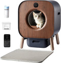 Extra Large Self Cleaning Automatic Cat Litter Box with Mat & Liner N2410