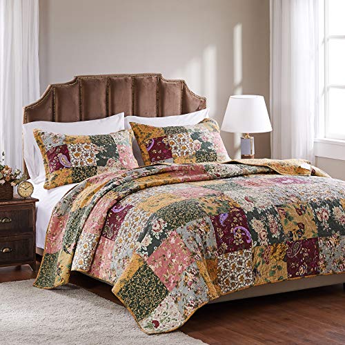Natural 3-Piece Full/Queen Cotton Quilt Set Y97519