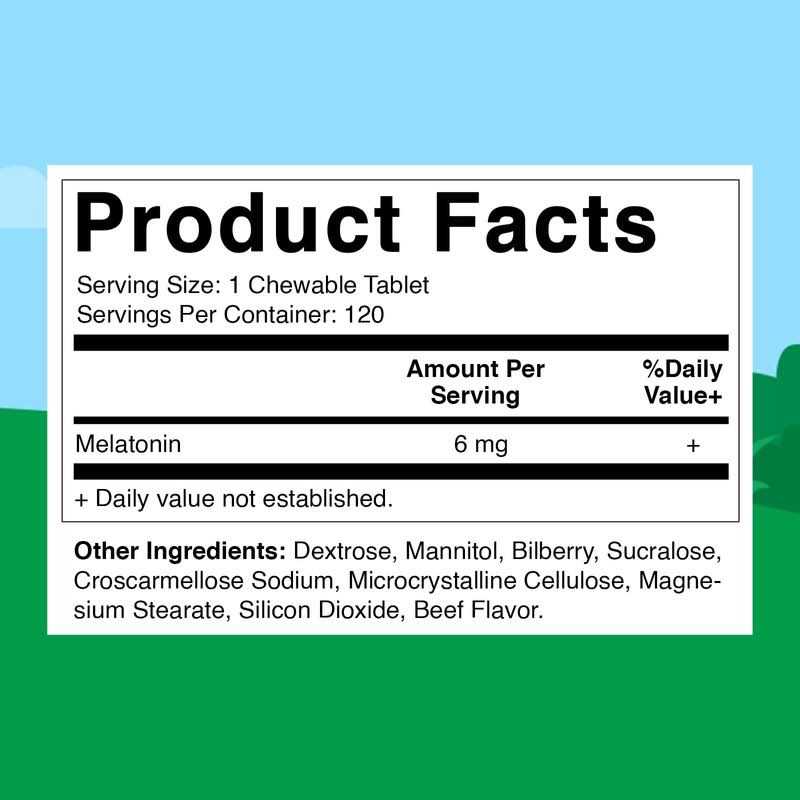 6 mg Melatonin for Dogs Y882589
