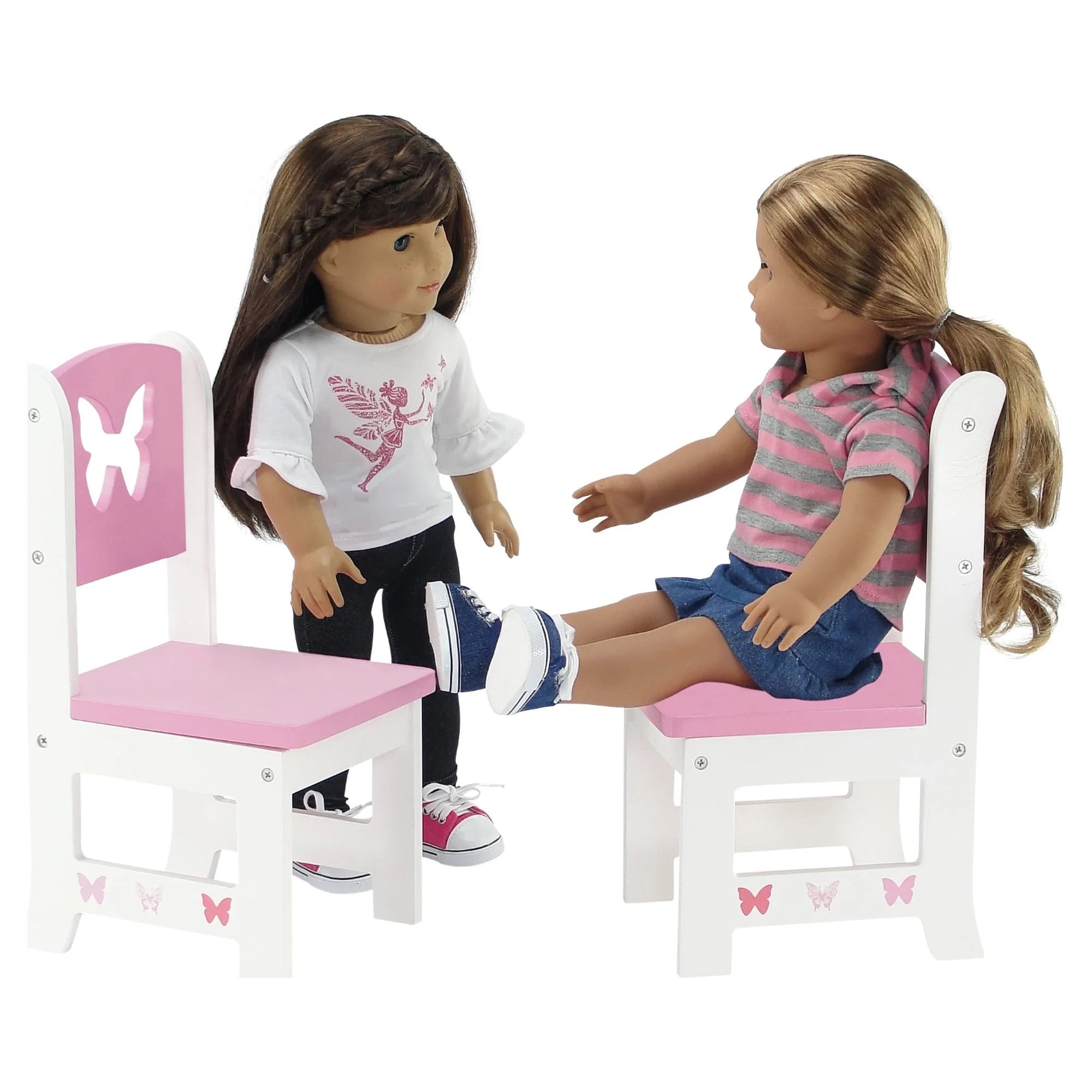 18 Inch Doll Table and 4 Chairs Kitchen Furniture Set Q658206