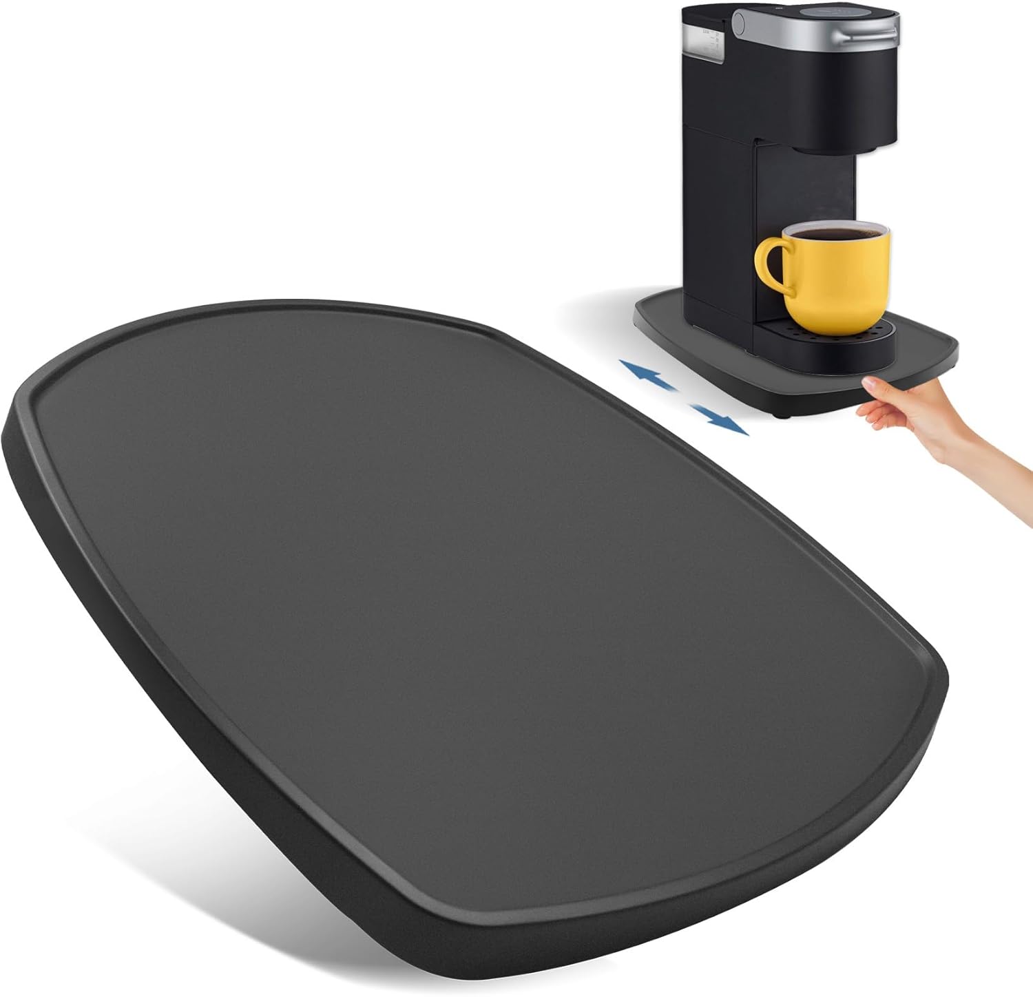 Sliding Mat Countertop Organizer for Coffee Maker (11.4''×13.3'') A5451