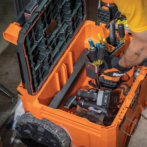 Modular Tool Storage System with 10-Inch Rubber Wheels Q197